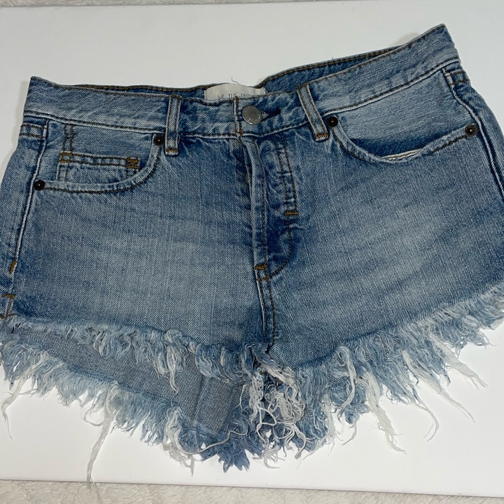 Free people jean shorts